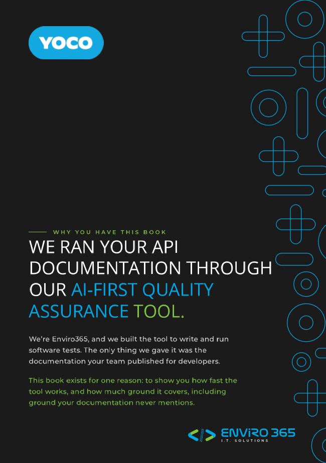 Yoco API databook: cover.